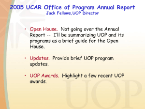 UOP - University Corporation for Atmospheric Research