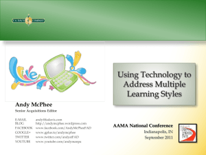 Using Technology to Address Multiple Learning