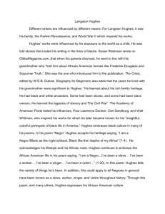 Research Paper- Langston Hughes