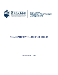 degree requirements - Stevens Institute of Technology