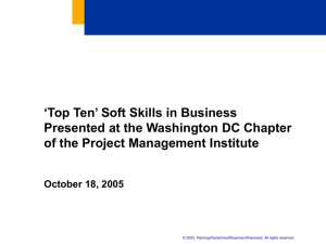 Top Ten' Soft Skills in Business