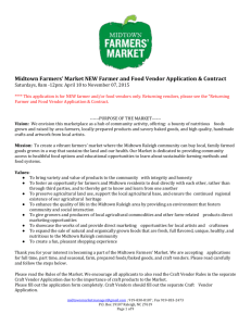 NEW Farmer and Food Vendor Application