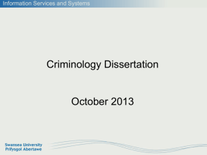 Criminology dissertation PPT (new window)