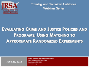 bales_matching - Justice Research and Statistics Association