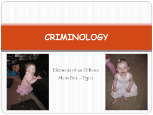 criminology - Mr. Reynolds' Room