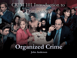 Social Structural Origins of Organized Crime