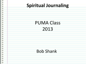 Why Keep a Spiritual Journal?