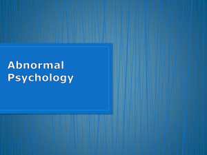 Abnormal Psychology IB