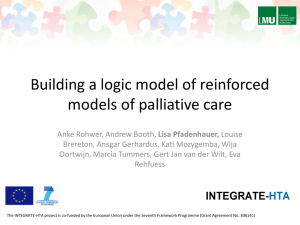 Presentation on building a logic model of - INTEGRATE-HTA