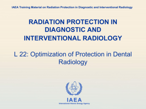 22. Optimization of protection in dental radiology