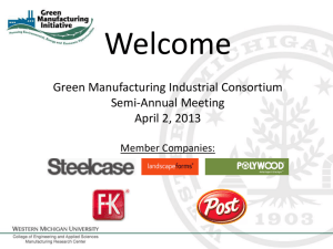 Green Manufacturing Initiative