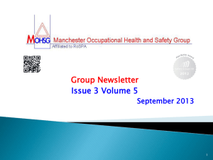 Group Newsletter Issue 3 Volume 5 September 2013