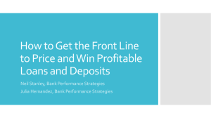 How to Get the Front Line to Price and Win Profitable Deposits