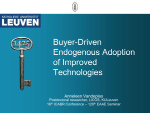 Buyer-Driven Endogenous Adoption of Improved