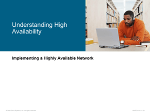 Understanding High Availability