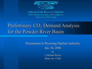 Preliminary CO2 Demand Analysis for the Powder River