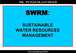 Sustainable water resources management