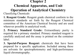 Chapter 2 Chemical and apparatus