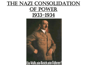 The Nazi Consolidation of Power 1933
