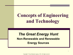 The non-renewable energy sources are