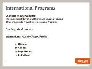 International Programs - Oregon State University