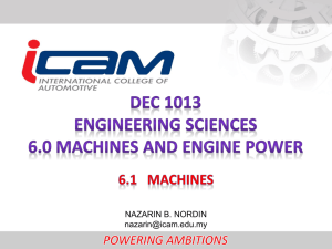 Chapter6.Presentation.ICAM.Machines and Engine Power