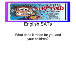 English SATS Talk Workshop
