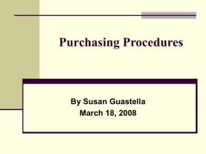 purchase order procedures