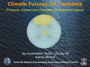 Tas Sustainable Yields - Climate Futures for Tasmania