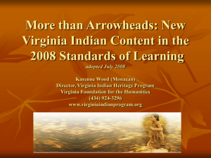 American Indian Content: Curriculum Framework for the 2008