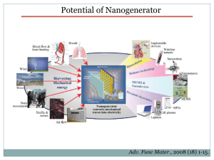 The mechanism of ZnO nanogenerator
