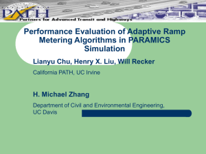 Performance Evaluation of Adaptive Ramp Metering Algorithms in