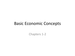 Basic Economic Concepts Day 1