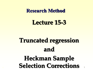 The Truncated Regression