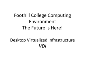 Virtual Desktop Environment (PPT)