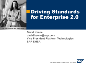 Standards for Enterprise 2.0 - Events