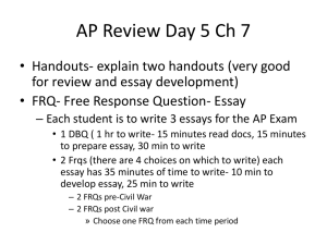 AP Review Day 1 Ch 1-4