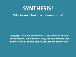 Synthesis PPT