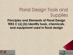 Floral Design Tools and Supplies