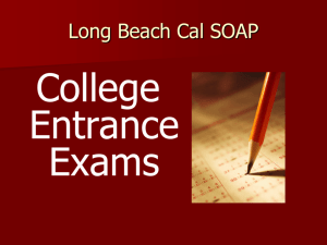 New SAT Writing - California State University, Long Beach