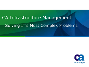 CA Infrastructure Management