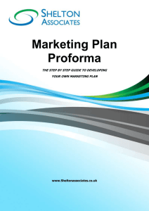 Marketing Plan Proforma-2014