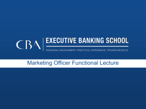 Retail Bank MarketSim - CBA Executive Banking School