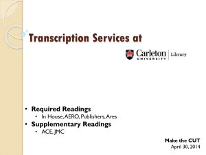 Transcription Services at