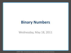 Binary numbers - Gail Carmichael