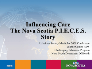 The PIECES Model - Alzheimer Manitoba