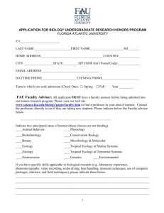 Application - Florida Atlantic University