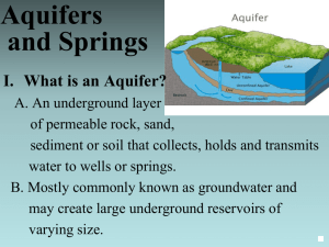 Aquifer and Springs ppt