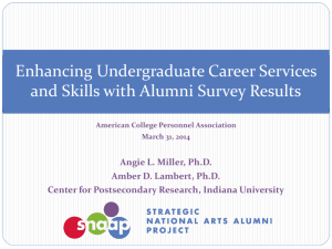 Enhancing Undergraduate Career Services and Skills with Alumni