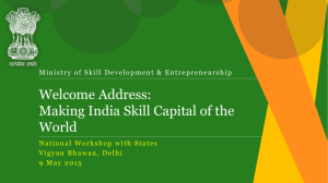 Address- Making India Skill Capital of the World